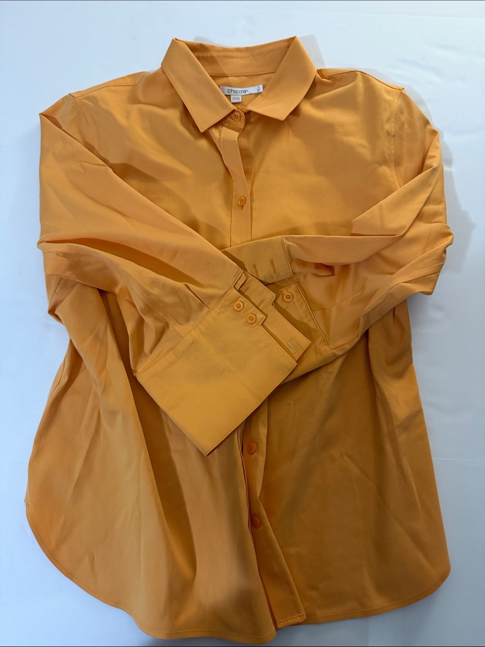 Chico's Women’s Button-Up Shirt in Golden Mustard